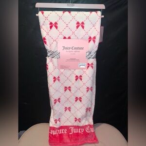 Juicy Couture pink Bow blanket